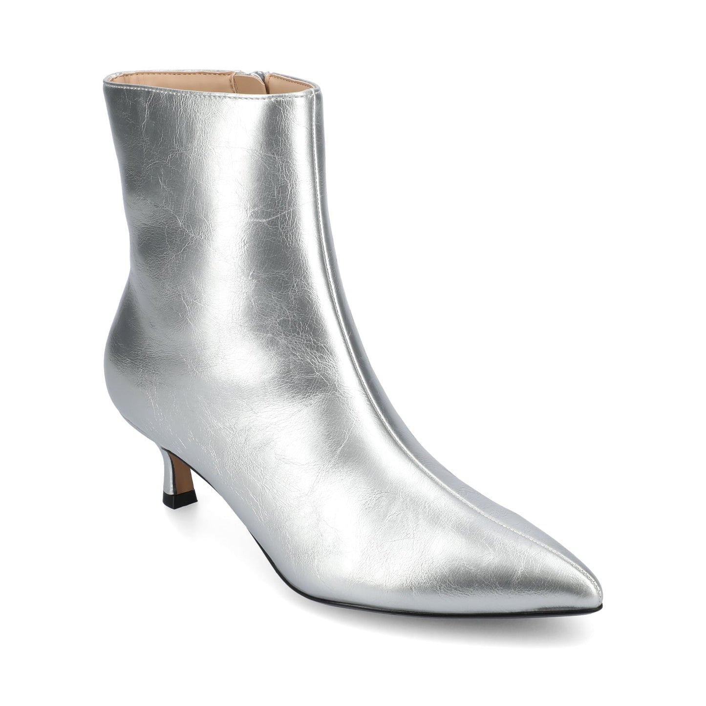 Journee ARELY POINTED TOE BOOTIES IN WIDE - Silver
