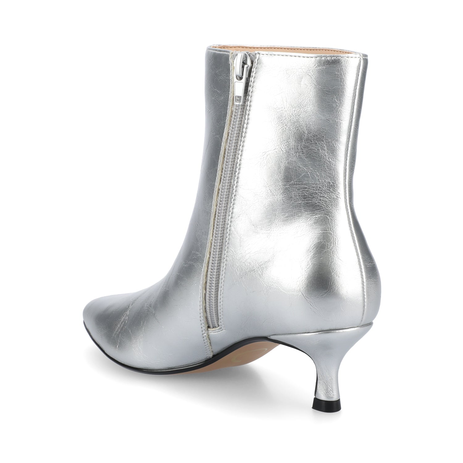 Journee ARELY POINTED TOE BOOTIES IN WIDE - Silver