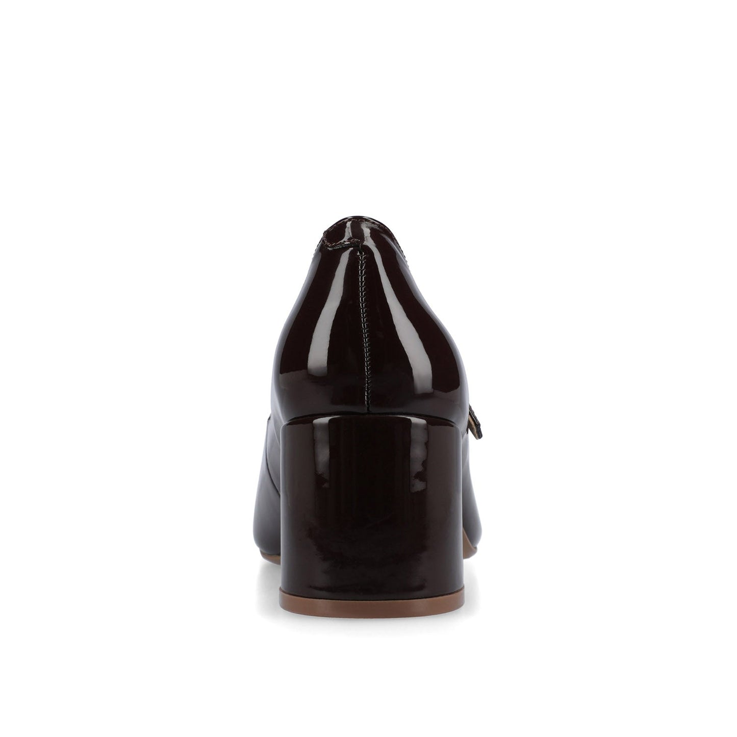 Journee OKENNA LOW HEEL PUMP IN WIDE - Chocolate