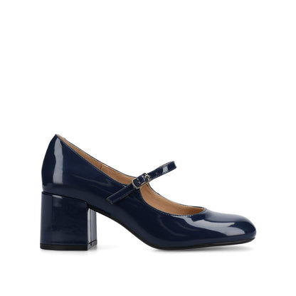 Journee OKENNA LOW HEEL PUMP IN WIDE - Navy