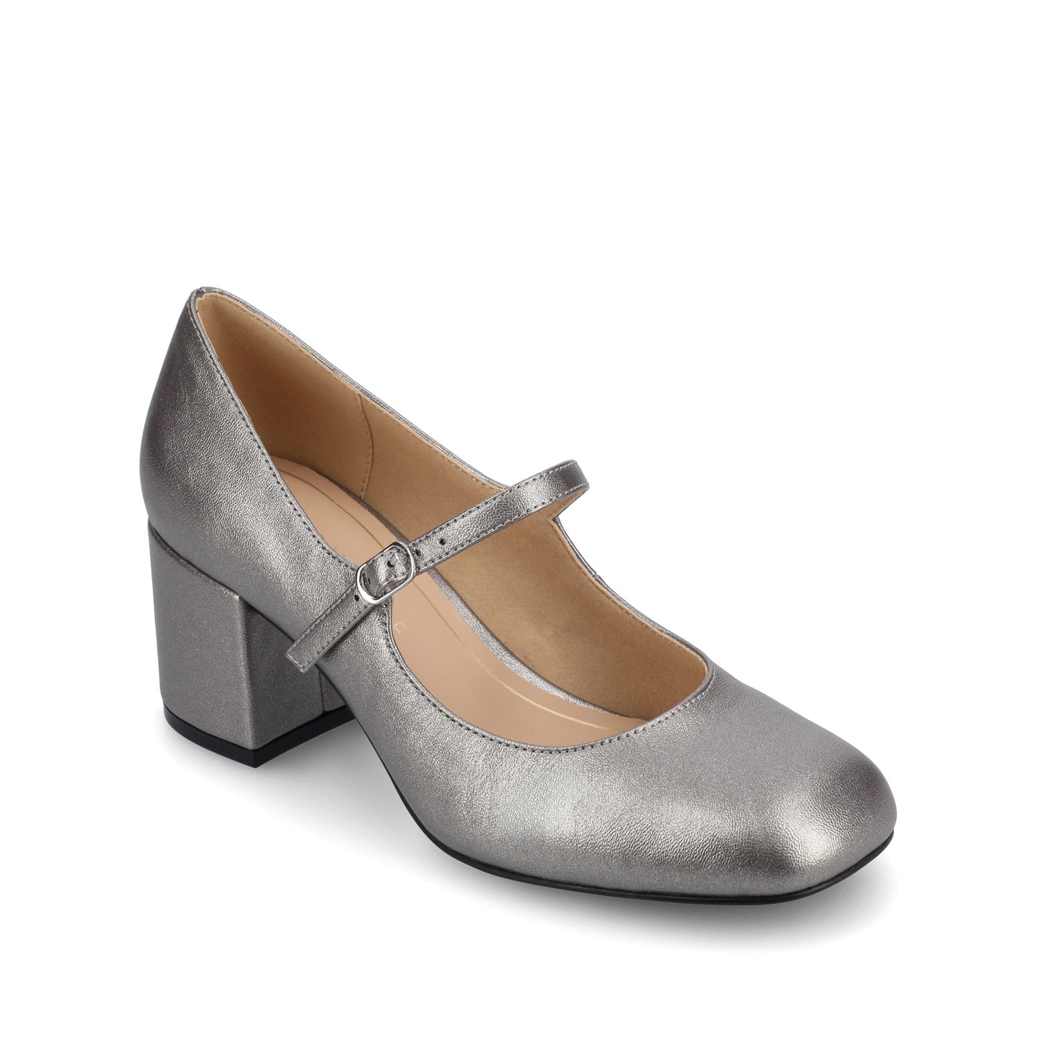 Journee OKENNA LOW HEEL PUMP IN WIDE - Pewter