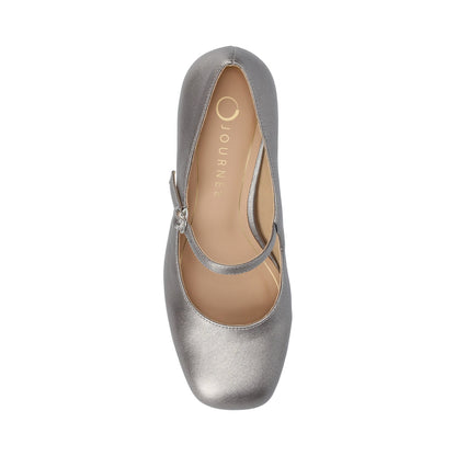 Journee OKENNA LOW HEEL PUMP IN WIDE - Pewter