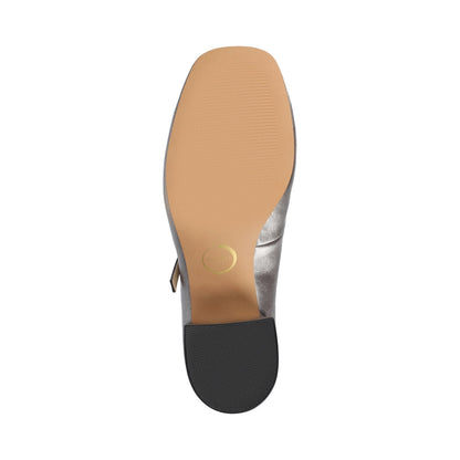 Journee OKENNA LOW HEEL PUMP IN WIDE - Pewter