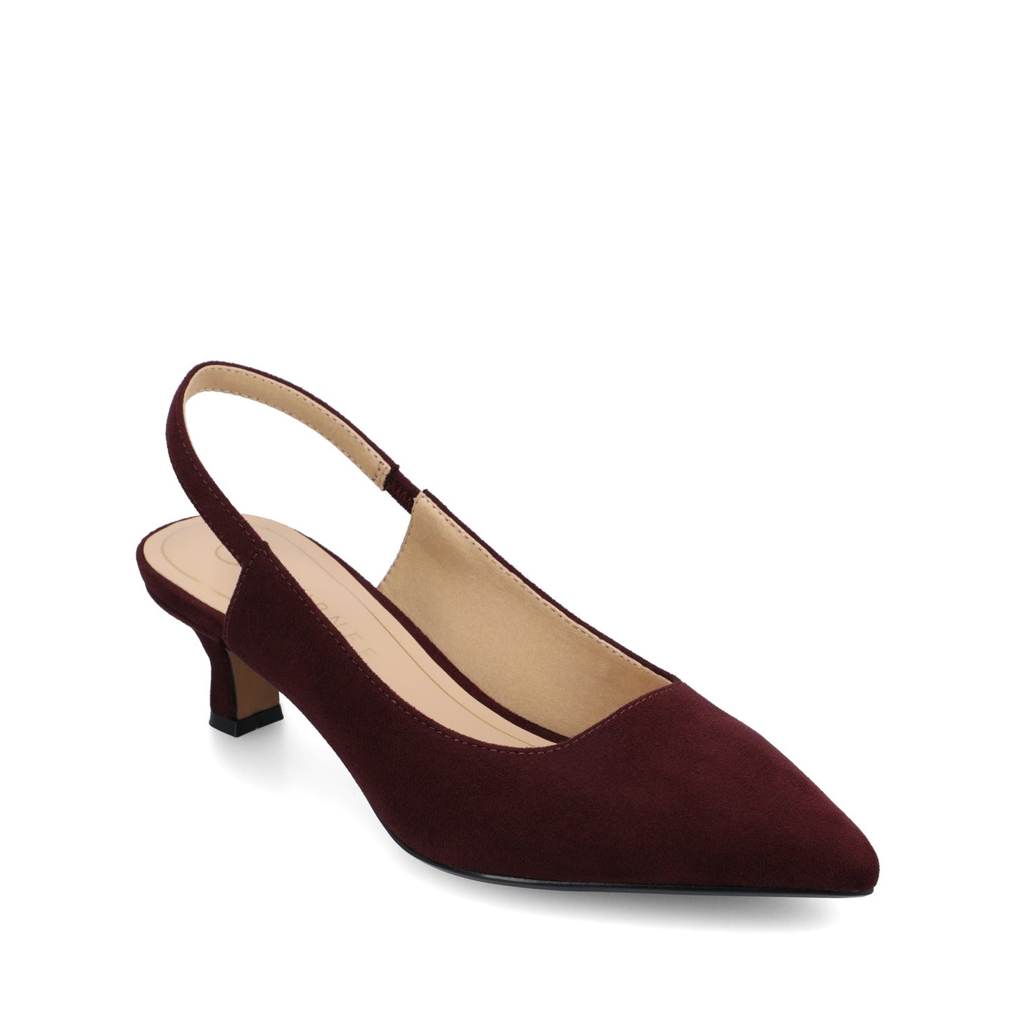 Journee PAULINA SLING BACK PUMPS IN WIDE - Oxblood