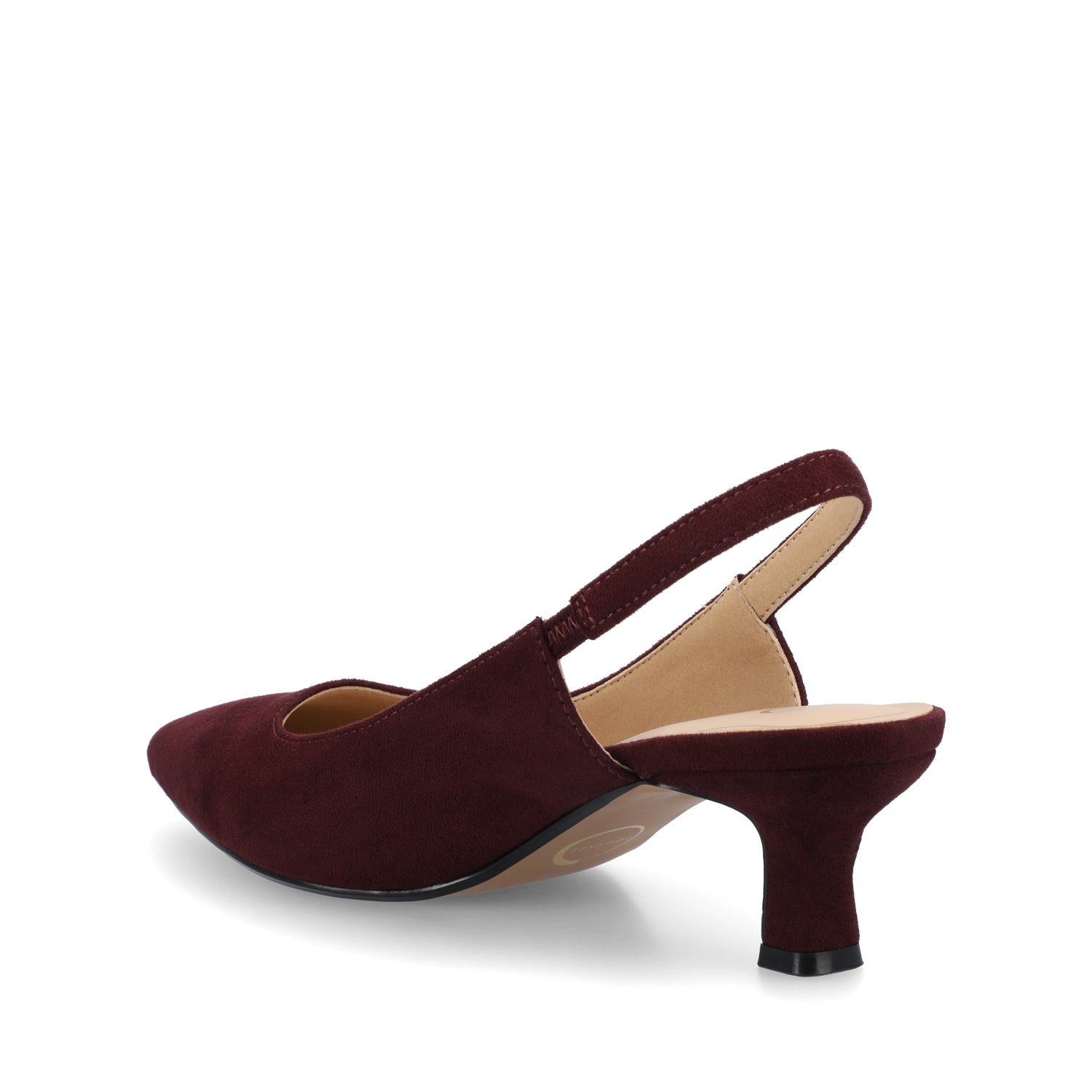 Journee PAULINA SLING BACK PUMPS IN WIDE - Oxblood