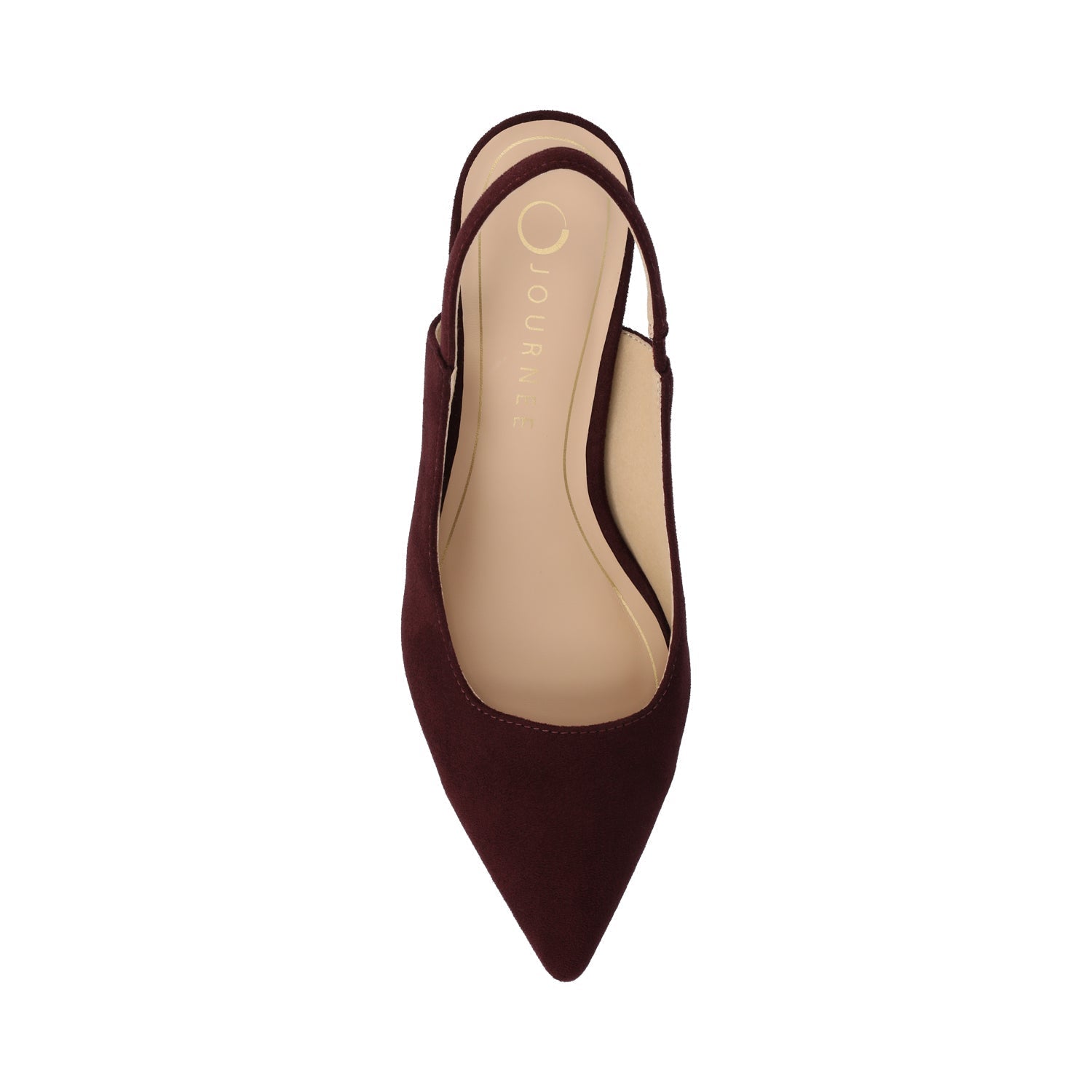 Journee PAULINA SLING BACK PUMPS IN WIDE - Oxblood