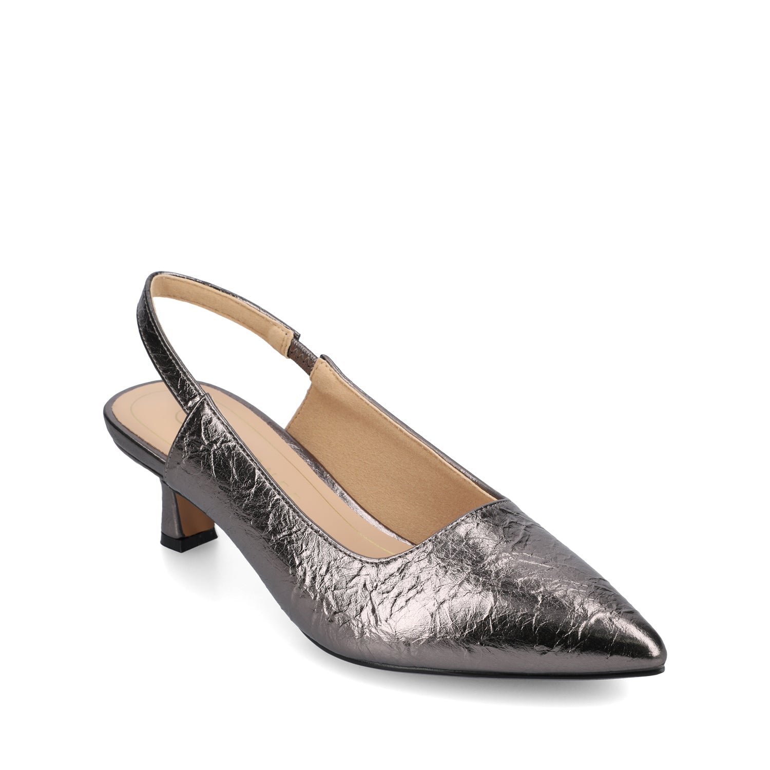 Journee PAULINA SLING BACK PUMPS IN WIDE - Pewter