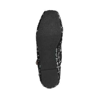 Journee CARRIE DRESS FLATS IN WIDE - Black Tweed
