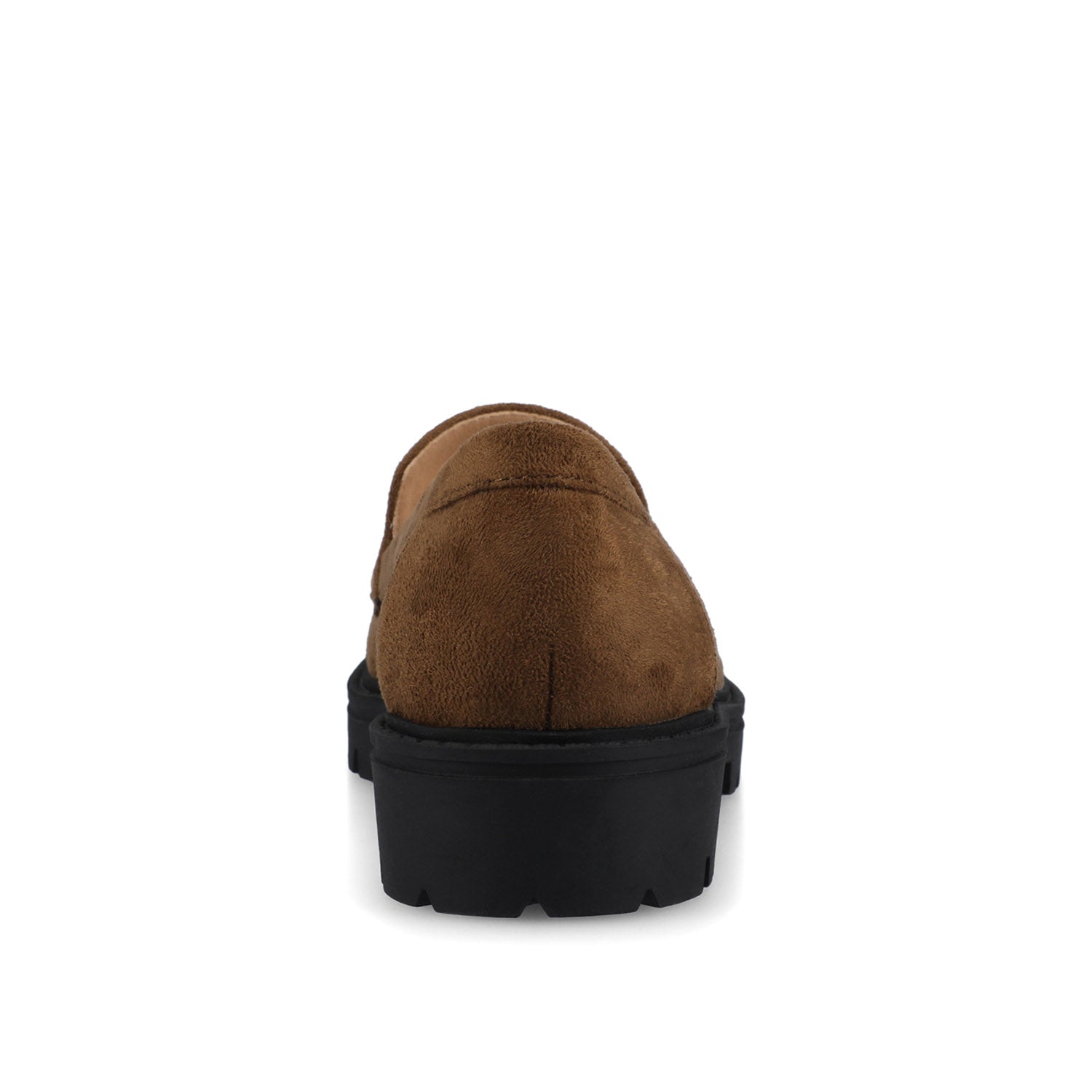 Journee ERIKA SLIP ON LOAFER IN WIDE - Chocolate Faux Suede