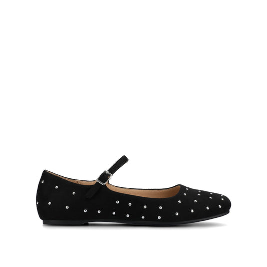 Journee CARRIE DRESS FLATS IN WIDE - Black/Stud