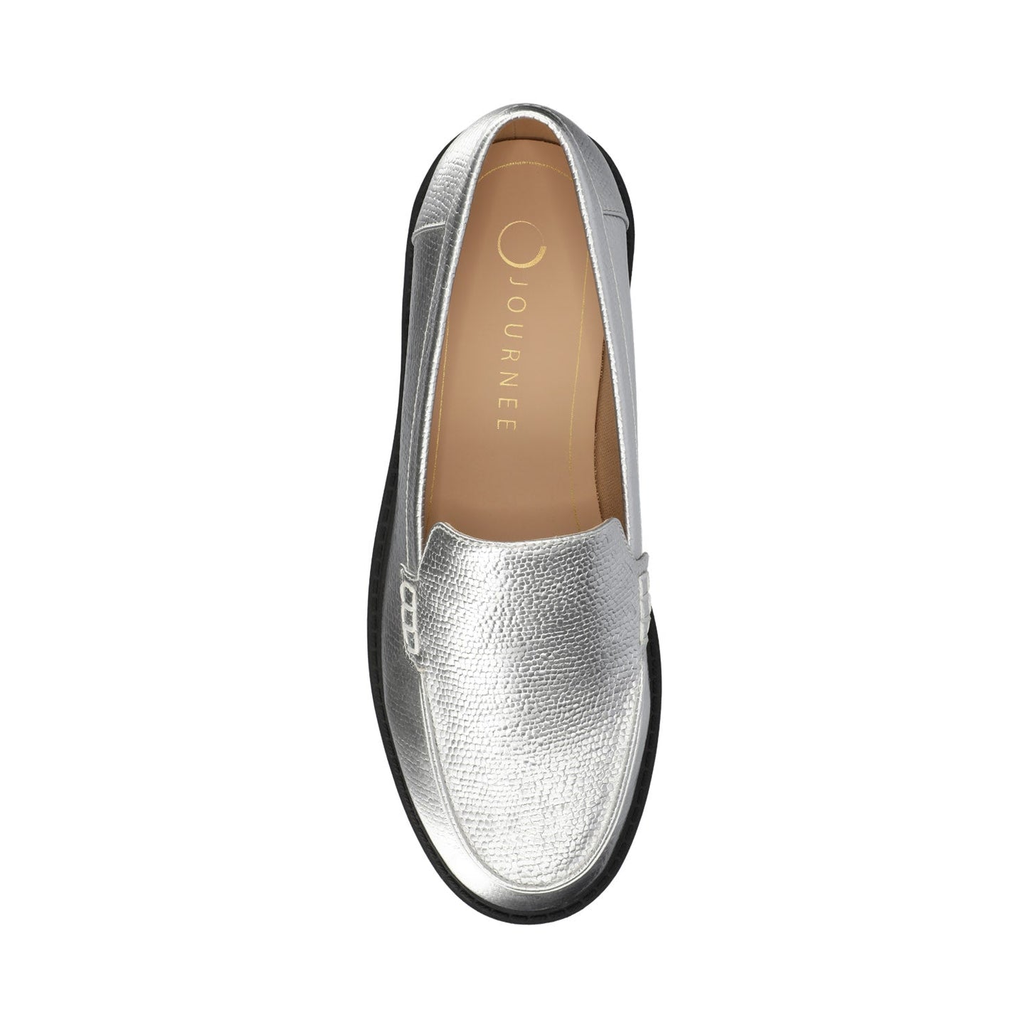 Journee ERIKA SLIP ON LOAFER IN WIDE - Silver