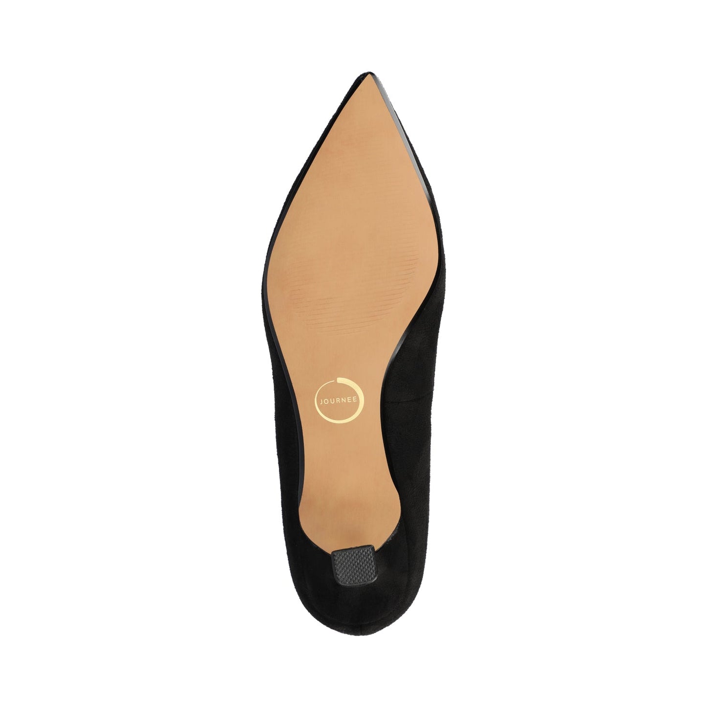 Journee PAMMIE STATEMENT KITTEN HEELS IN WIDE - Black Suede