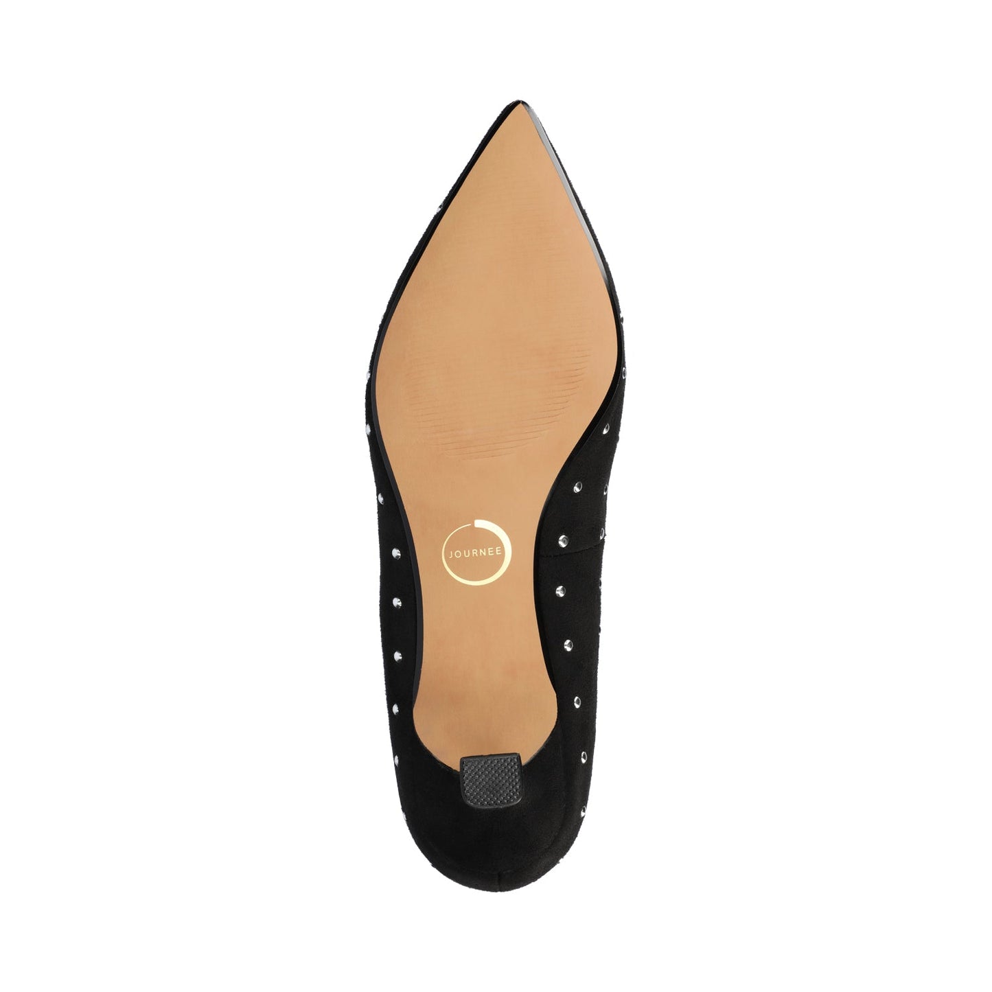 Journee PAMMIE STATEMENT KITTEN HEELS IN WIDE - Black Stud