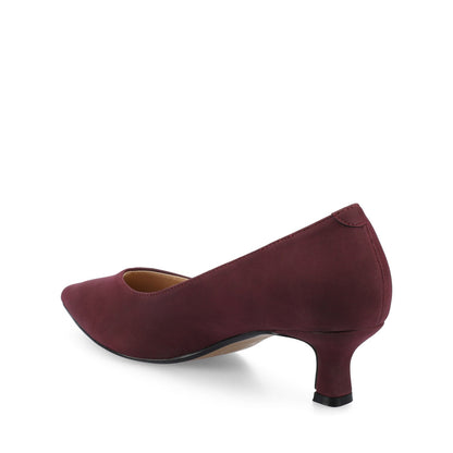 Journee PAMMIE STATEMENT KITTEN HEELS IN WIDE - Oxblood