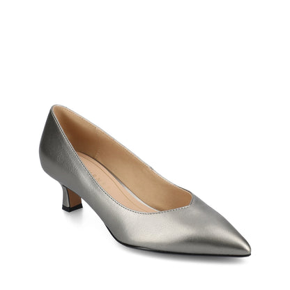 Journee PAMMIE STATEMENT KITTEN HEELS IN WIDE - Pewter