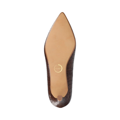 Journee SCYLEE STILETTO PUMP HEELS IN WIDE - Brown