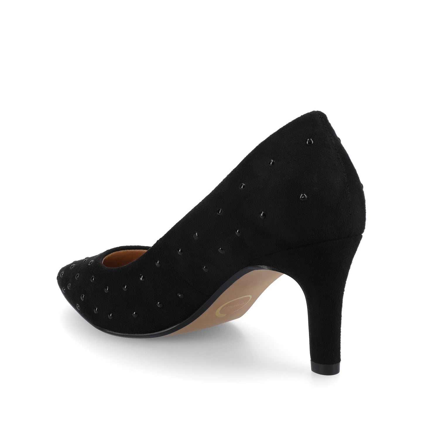Journee SCYLEE STILETTO PUMP HEELS IN WIDE - Black Stud