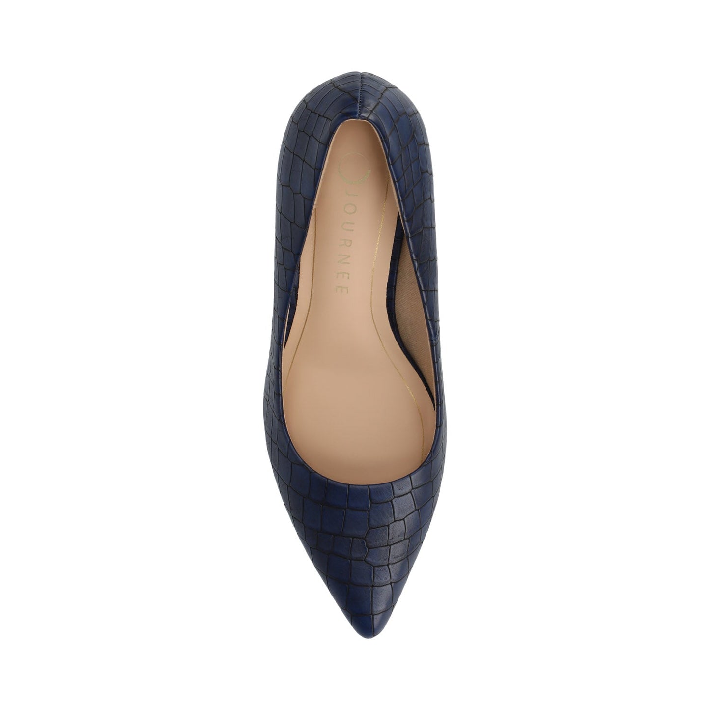Journee SCYLEE STILETTO PUMP HEELS IN WIDE - Blue Croco