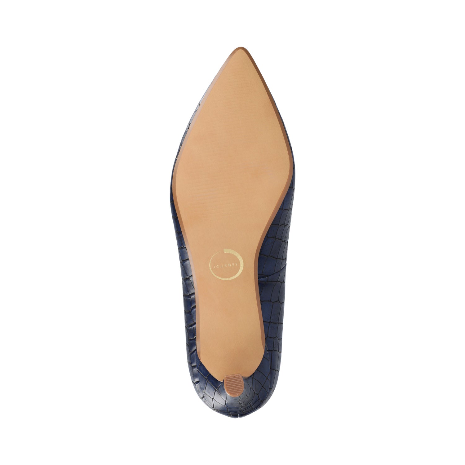 Journee SCYLEE STILETTO PUMP HEELS IN WIDE - Blue Croco