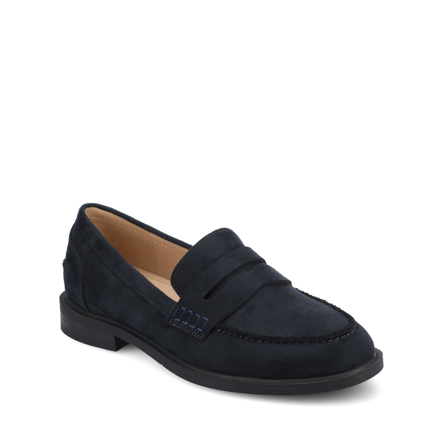 Journee BROOKS PENNY LOAFER IN WIDE - Navy