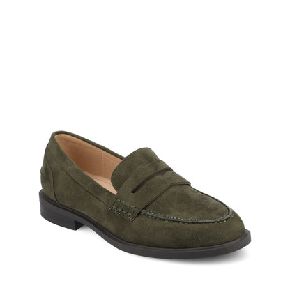 Journee BROOKS PENNY LOAFER IN WIDE - Olive