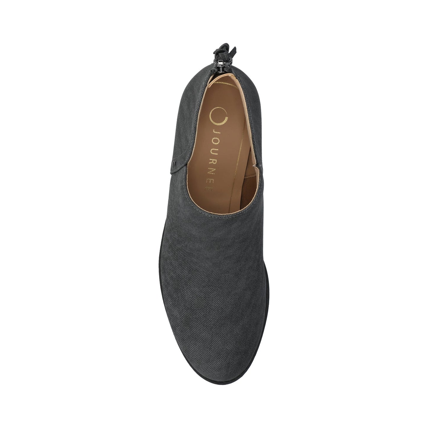 Journee LIVVY ZIP-UP BOOTIES IN WIDE - Dark Denim