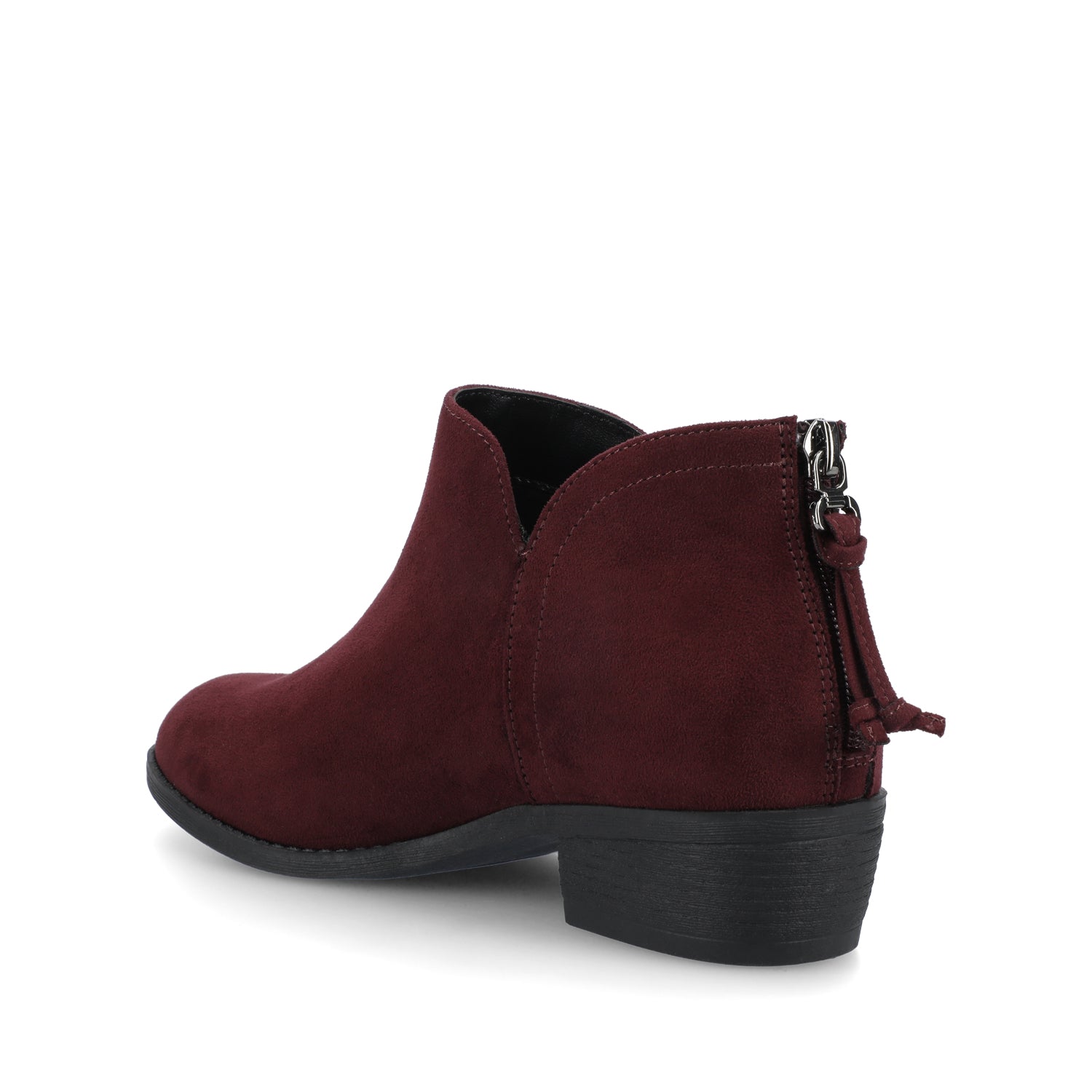 Journee LIVVY ZIP-UP BOOTIES IN WIDE - Oxblood