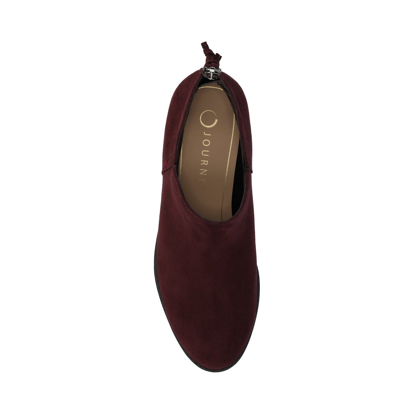 Journee LIVVY ZIP-UP BOOTIES IN WIDE - Oxblood
