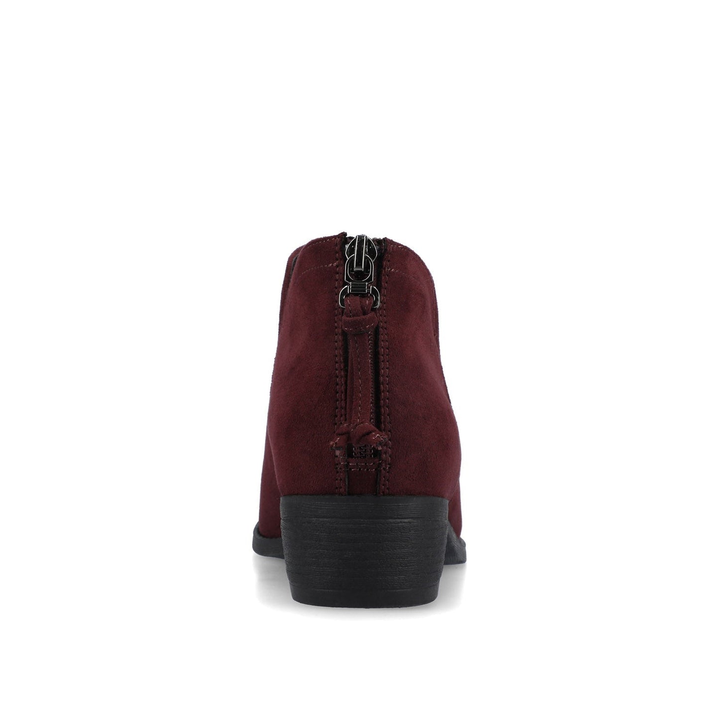 Journee LIVVY ZIP-UP BOOTIES IN WIDE - Oxblood