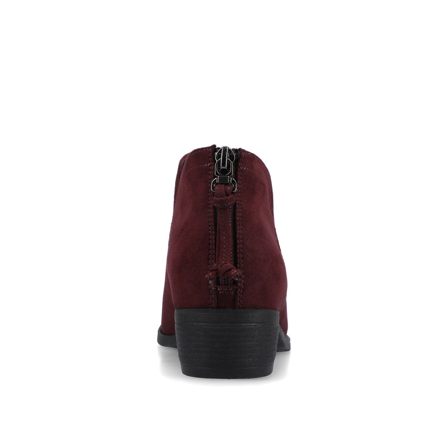 Journee LIVVY ZIP-UP BOOTIES IN WIDE - Oxblood