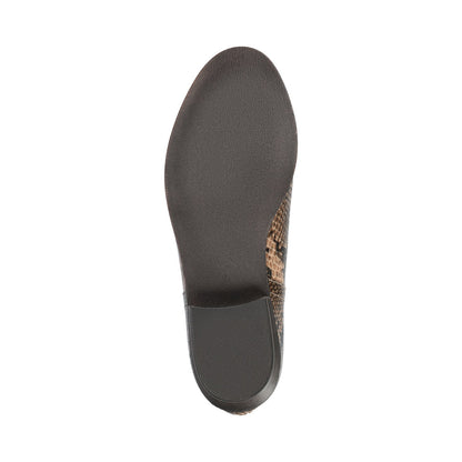 Journee LIVVY ZIP-UP BOOTIES IN WIDE - Brown Snake