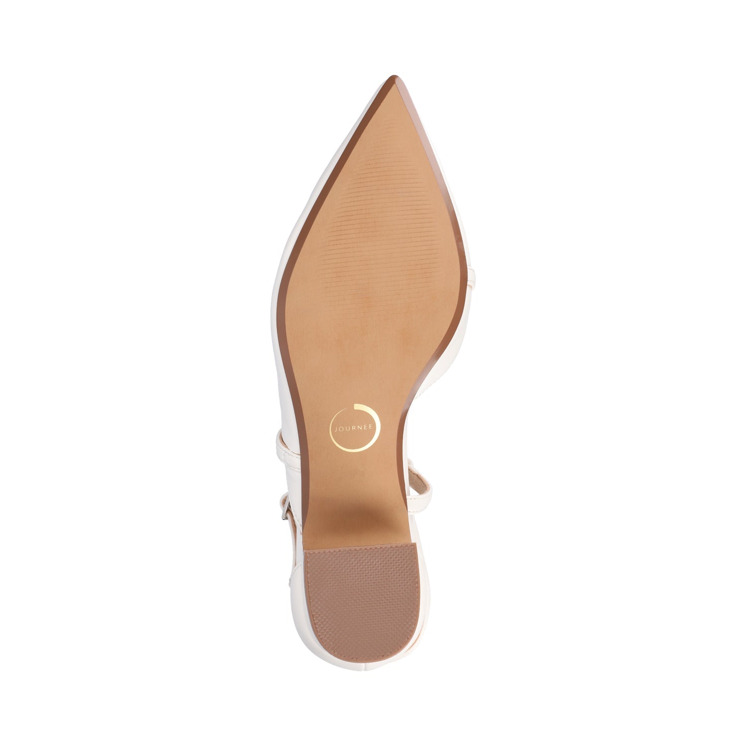 Journee GALVINN LOW BLOCK HEELS IN WIDE - White