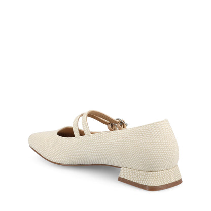 Journee GREDAH MARY JANE DRESS FLATS IN WIDE - Bone Lizard