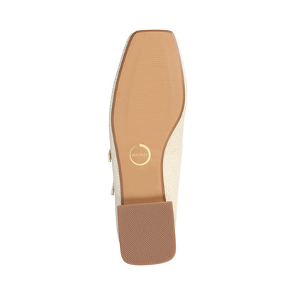 Journee GREDAH MARY JANE DRESS FLATS IN WIDE - Bone Lizard