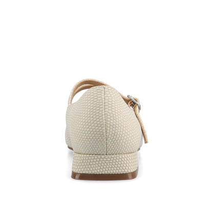 Journee GREDAH MARY JANE DRESS FLATS IN WIDE - Bone Lizard