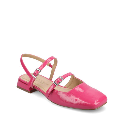 Journee GRETCHENN HEELED FLATS IN PATENT IN WIDE - Hot Pink/Patent