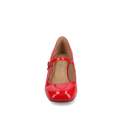 Journee OKENNA MARY JANE PUMP HEELS IN WIDE - Red