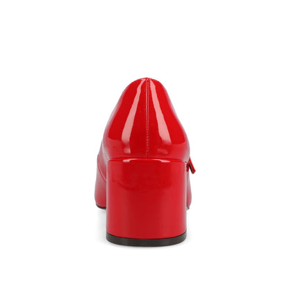 Journee OKENNA MARY JANE PUMP HEELS IN WIDE - Red