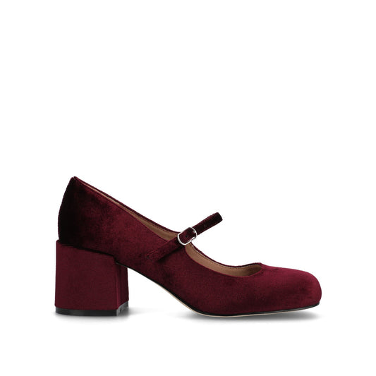 Journee OKENNA MARY JANE PUMP HEELS IN WIDE - Wine