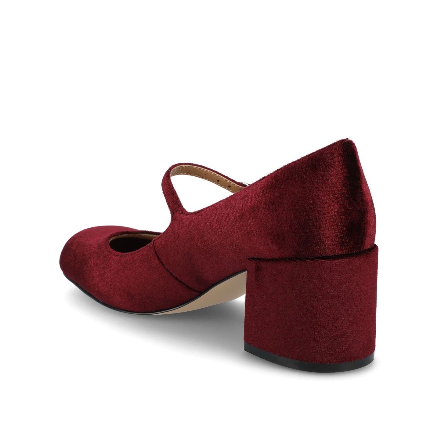Journee OKENNA MARY JANE PUMP HEELS IN WIDE - Wine