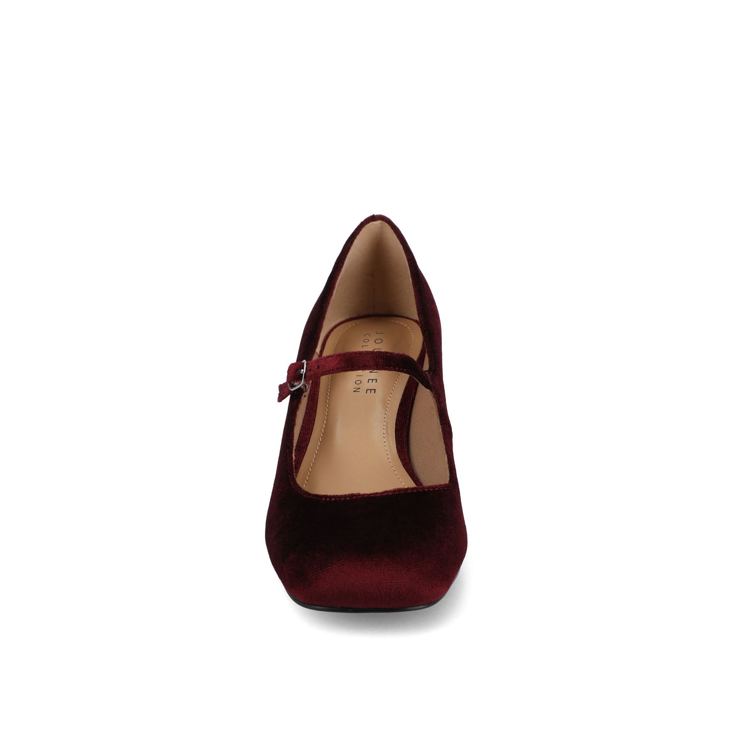 Journee OKENNA MARY JANE PUMP HEELS IN WIDE - Wine