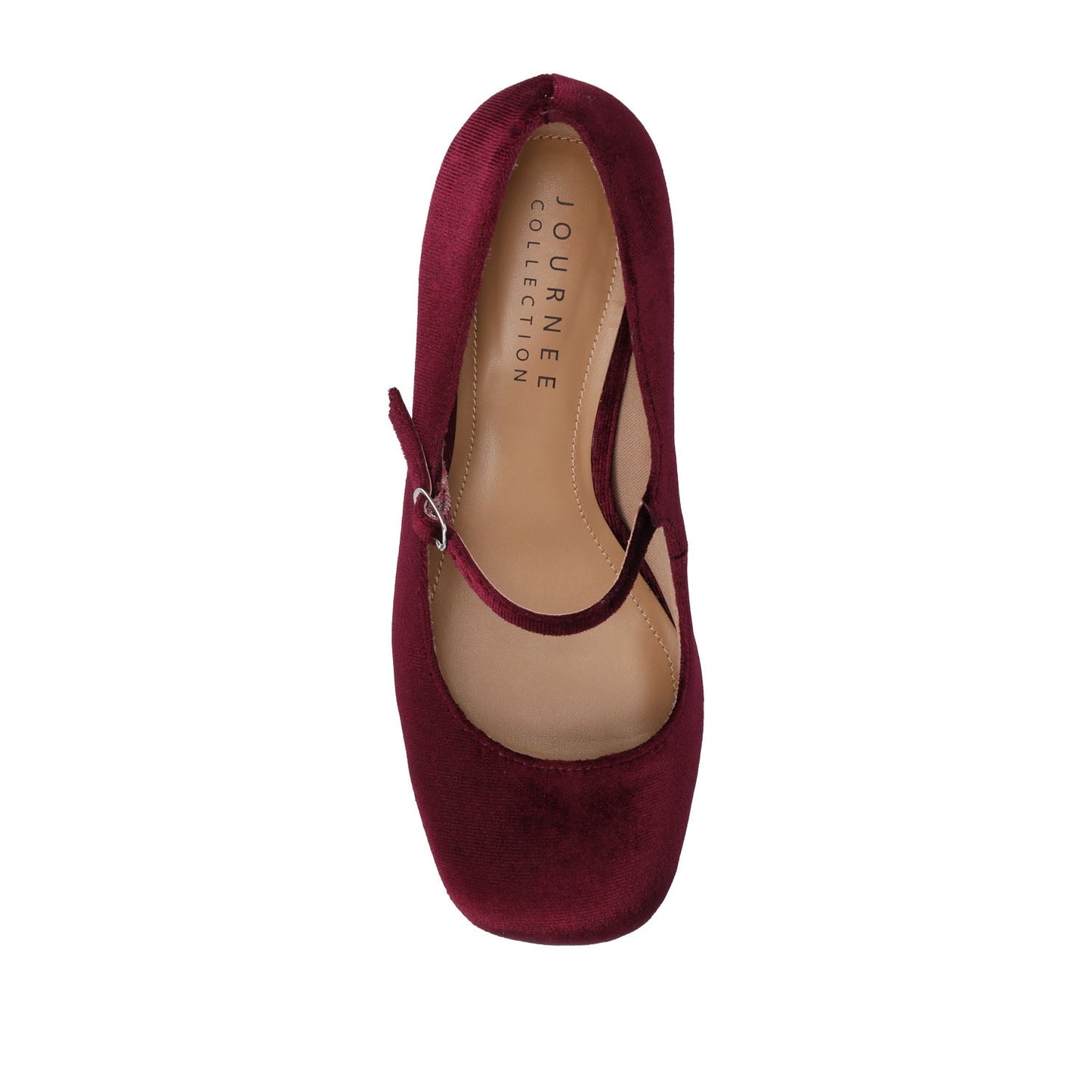 Journee OKENNA MARY JANE PUMP HEELS IN WIDE - Wine