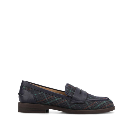 Journee BROOKS NAVY PLAID - WIDE