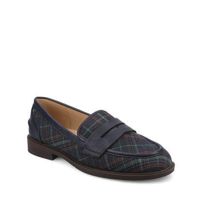 Journee BROOKS NAVY PLAID - WIDE