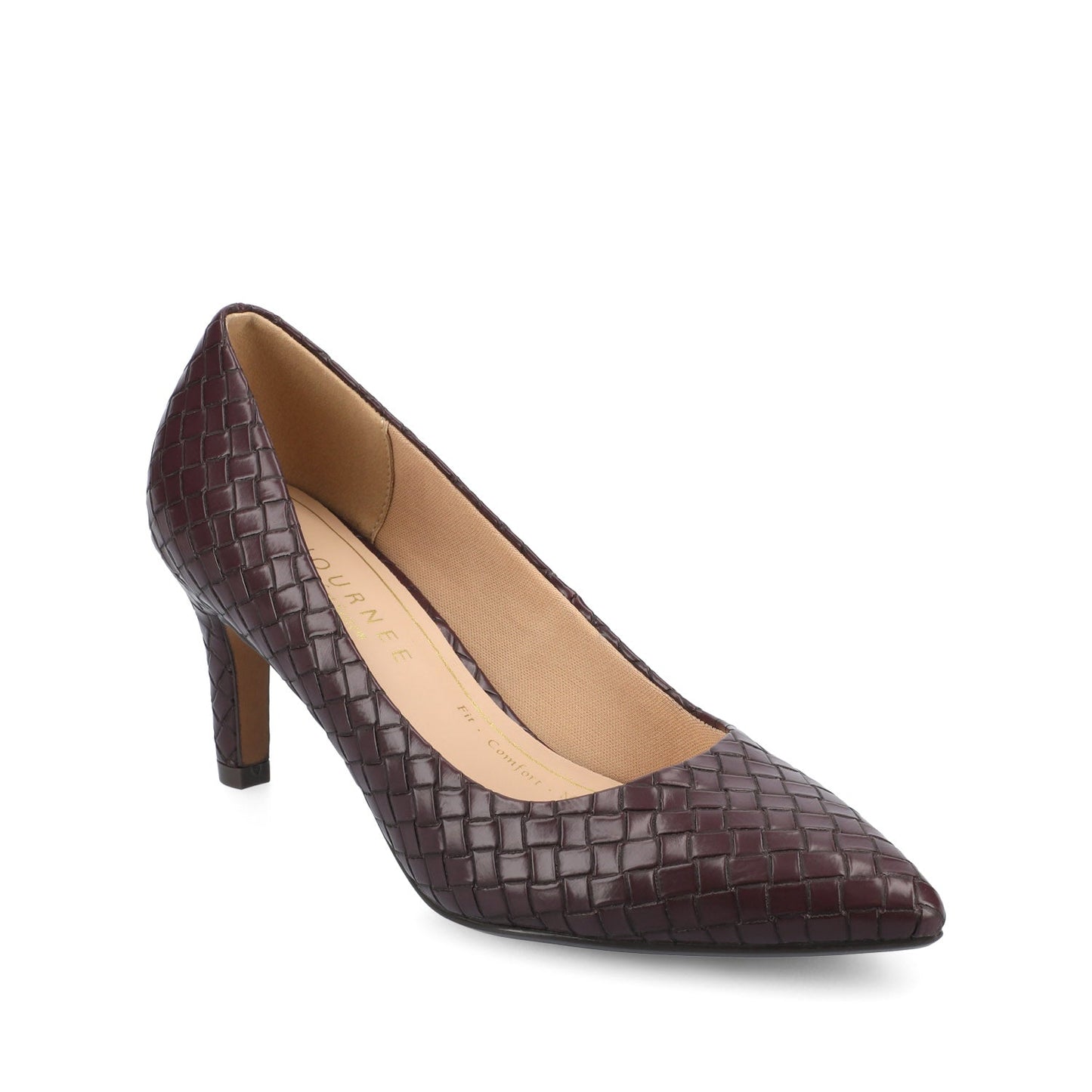 Journee SCYLEE OXBLOOD WOVEN - WIDE