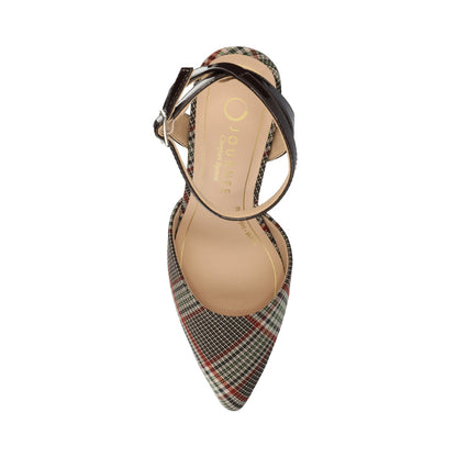 Journee TYYRA IN CREAM CHOCOLATE PLAID - WIDE