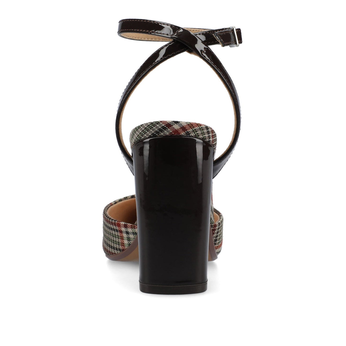 Journee TYYRA IN CREAM CHOCOLATE PLAID - WIDE
