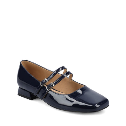 Journee GREDAH MARY JANE DRESS FLATS IN WIDE - Patent/Navy