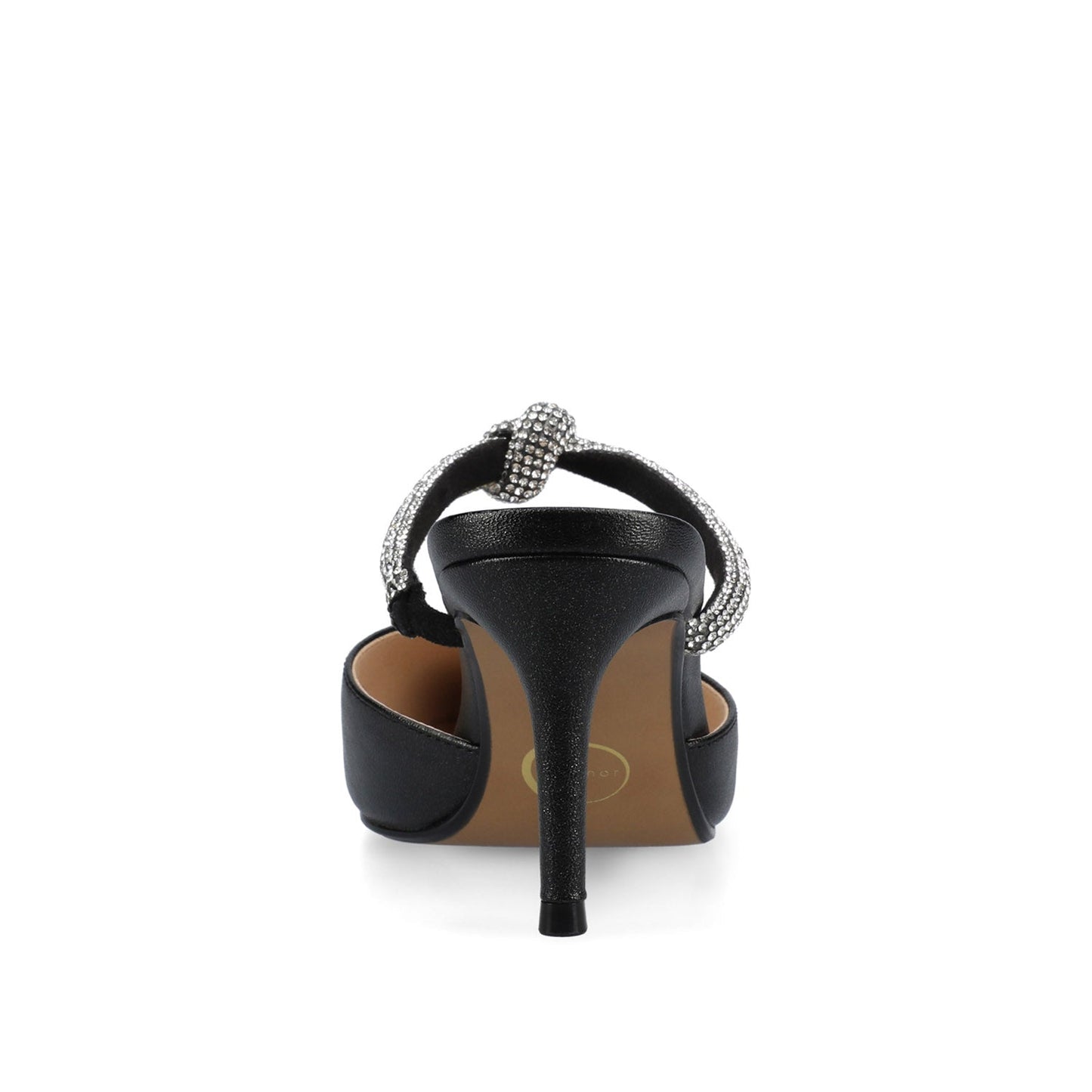 Journee LUNNA STILETTO HEEL MULES IN WIDE - Black Sparkle